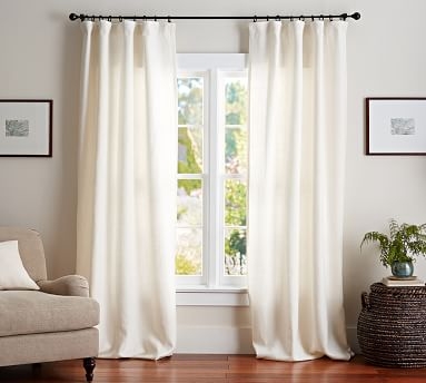 Belgian Linen Curtain Made with Libeco(TM) Linen, Unlined, 50 x 84", Ivory - Image 2