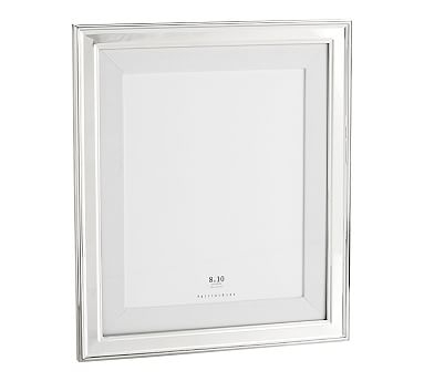 Personalized Silver Grosgrain, 8x10 - White - Image 0