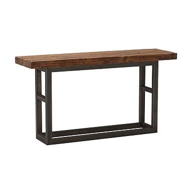 Griffin Wrought Iron &amp; Reclaimed Wood Console Table - Image 1