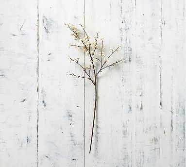 Faux White Berry Branch - Image 0