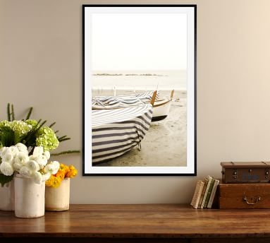 Boat Cover by Lupen Grainne, 28 x 42", Wood Gallery, White, Mat - Image 1