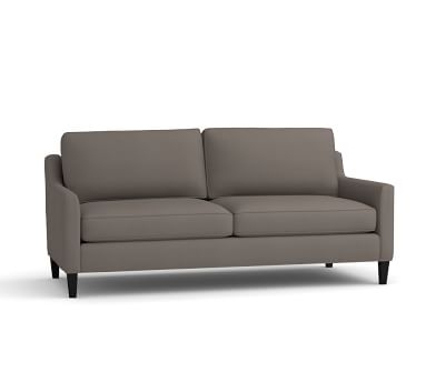 Beverly Upholstered Sofa 80", Polyester Wrapped Cushions, Twill Cadet Navy - Image 1
