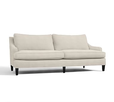 Landon Upholstered Grand Sofa 96.5", Down Blend Wrapped Cushions, Sunbrella(R) Performance Sahara Weave Ivory - Image 0