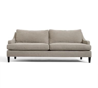 Landon Upholstered Grand Sofa 96.5", Down Blend Wrapped Cushions, Sunbrella(R) Performance Sahara Weave Ivory - Image 1