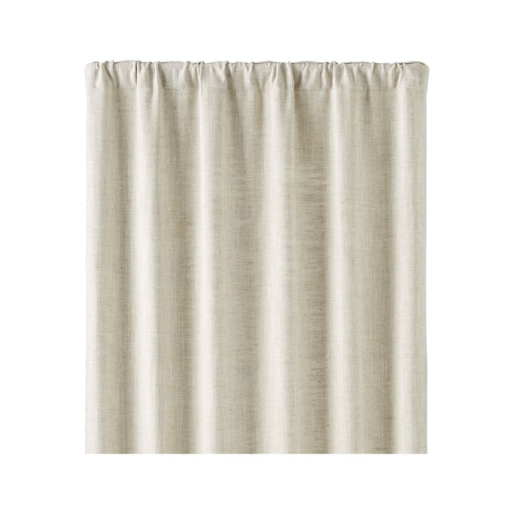 Reid Natural 48"x108" Curtain Panel - Crate and Barrel - Image 0