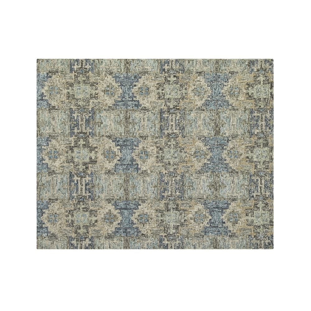 Alvarez Classic Wool Blend Mineral Blue Hand-Tufted Rug 8'x10' - Image 0