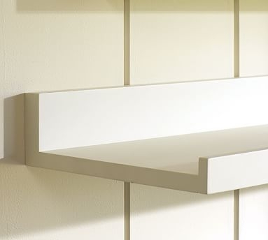 Holman Shelf, Modern White - 4' - Image 0