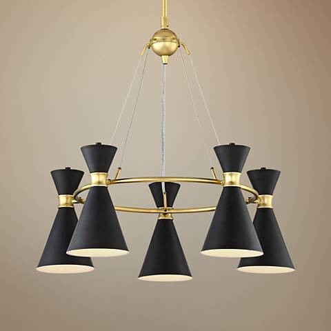 George Kovacs Conic 26" Wide Honey Gold Chandelier - Image 0