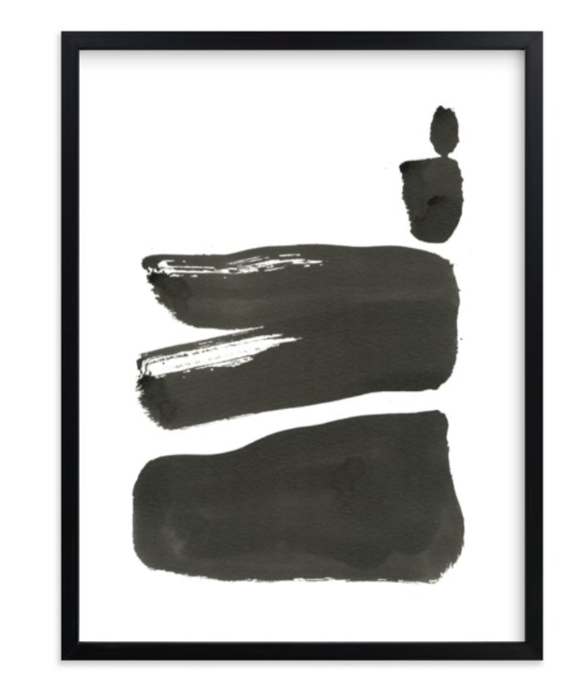 Intentions - 18 x 24 - black wood frame - white border - Image 0