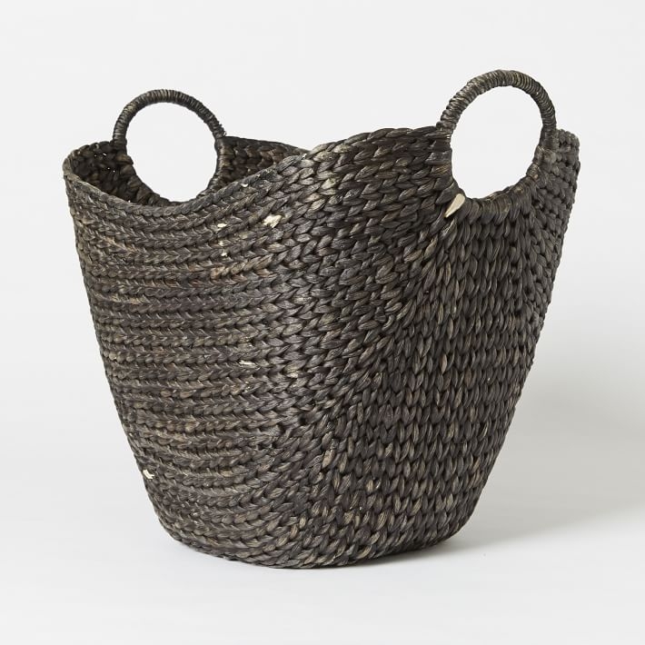 Curved Basket, Large, Blackwash - Image 0