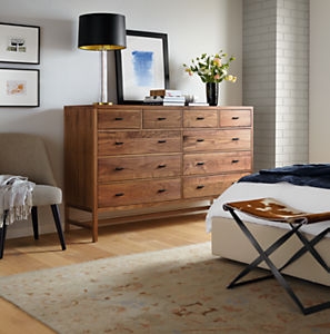 Berkeley Dresser - Storage Cabinet, Walnut, Natural Steel - Image 1