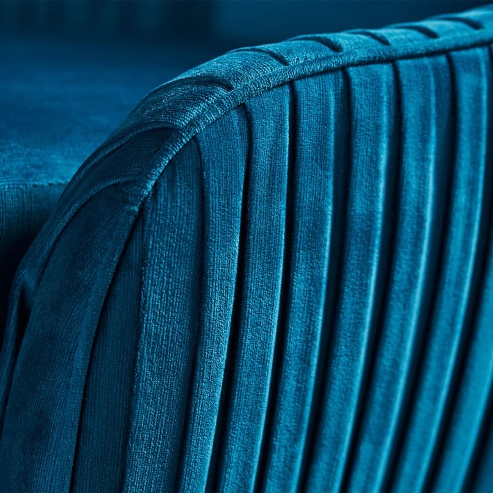 Roar + Rabbit™ Swivel Chair - Ink Blue, Performance Velvet - Image 3