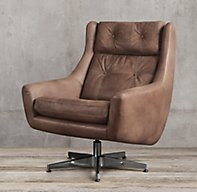 MOTORCITY LEATHER SWIVEL CHAIR - Image 0