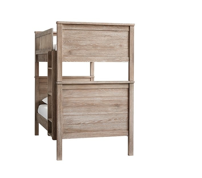 Charlie Bunk Bed, Twin over Twin, Smoked Gray - Image 0