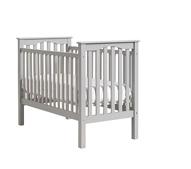 Kendall Fixed Gate Crib, Gray - Image 0