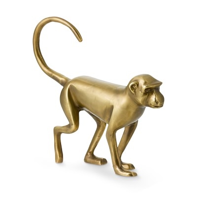 Brass Walking Monkey Sculpture - Image 0