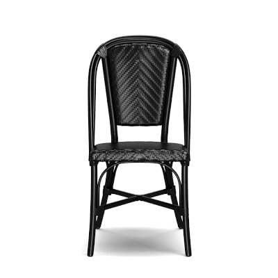 Parisian Bistro Outdoor Dining Chair, Black - Image 1