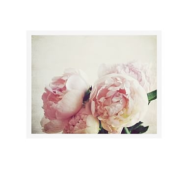 Pink Peony by Lupen Grainne, 20 x 16", Wood Gallery, White, No Mat - Image 1