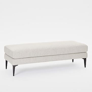 Andes Bench, Twill, Stone, Dark Pewter legs - Image 0