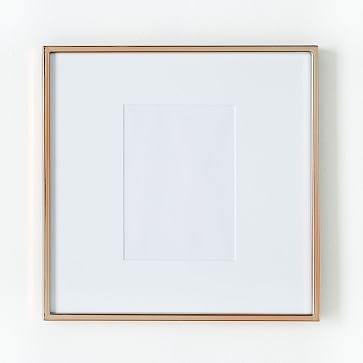 Gallery Frame, Rose Gold, 5" x 7" (12" x 12" without mat) - Image 1