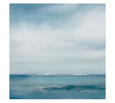 Abstract Oceanscape Canvas, 35 x 35" - Image 1