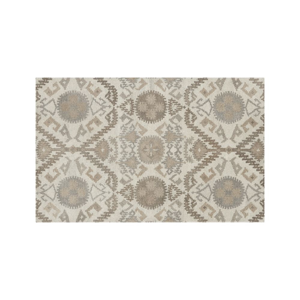Orissa Neutral Wool 6x9 Rug - Image 0