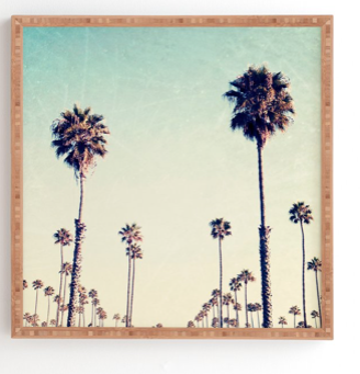 CALIFORNIA PALM TREES Framed Wall Art By Bree Madden - Image 0