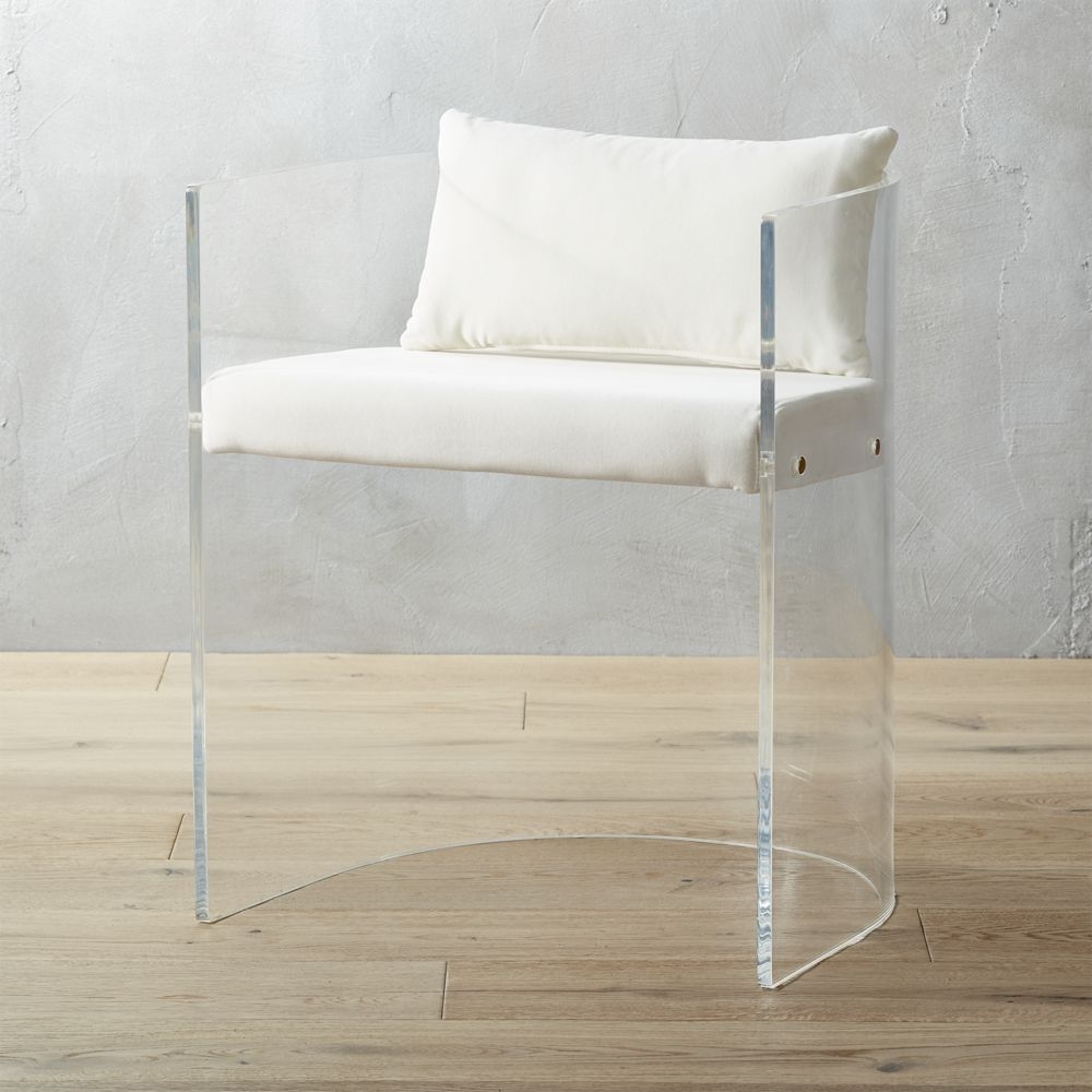 antonio acrylic chair with pillow - Image 0