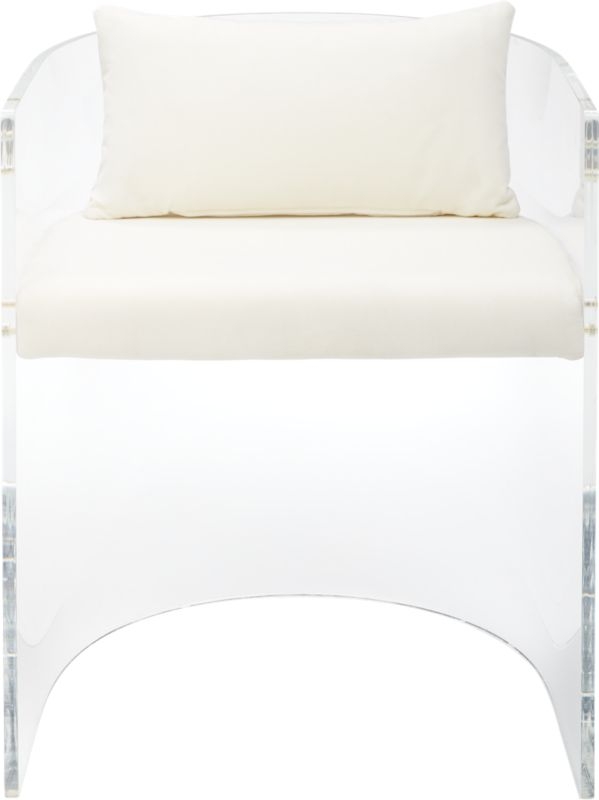 antonio acrylic chair with pillow - Image 5