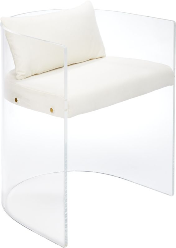 antonio acrylic chair with pillow - Image 6