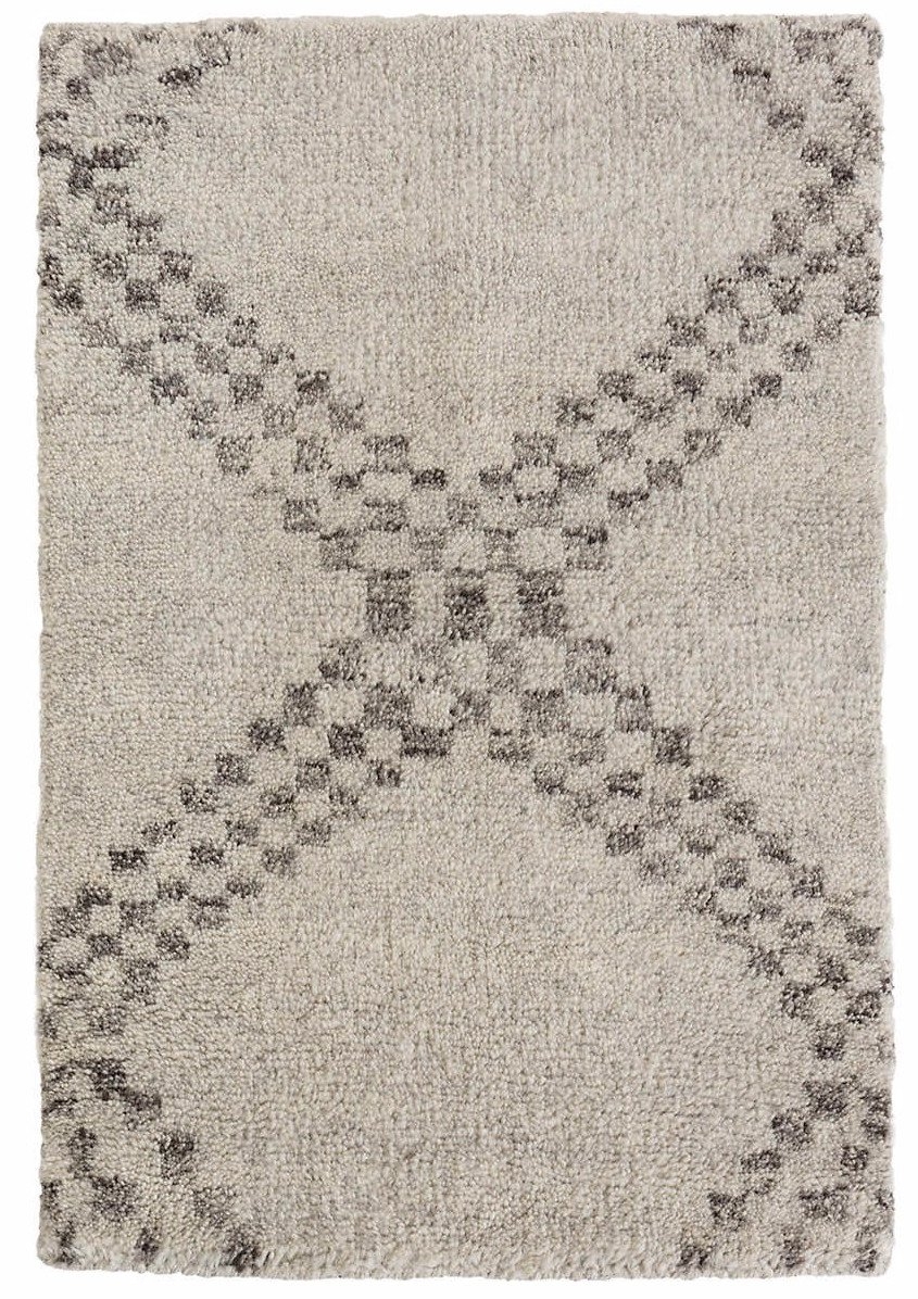ZILLAH GREY HAND KNOTTED WOOL RUG - Image 0