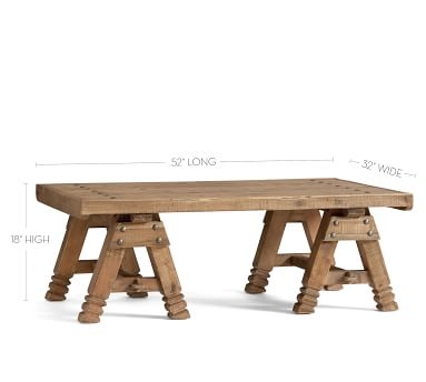 Adams Coffee Table, Reclaimed Pine - Image 1