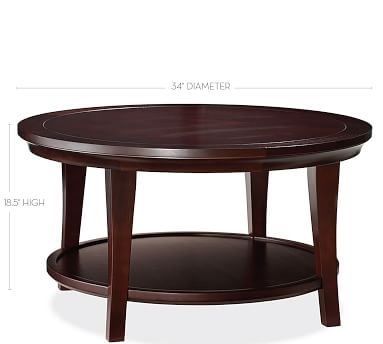 Metropolitan Round Coffee Table, Espresso stain - Image 2