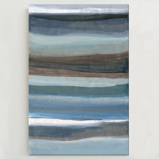 Sarah Campbell Wall Art - Oversized Abstract Waves - Image 0