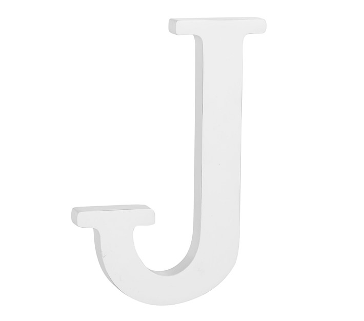 White Capital Letters-J - Image 0
