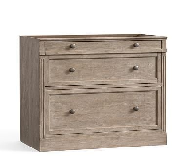 Livingston Double 2-Drawer Lateral File Cabinet, Gray Wash - Image 1