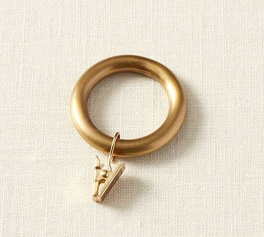 Clip Rings, Set of 10, Small, Brass - Image 1