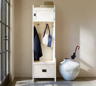 Wade Cabinet Tower, Almond White - Image 1