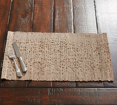 Nubby Woven Rectangular Placemat, 14 x 20", Set of 4 - Image 0