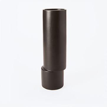 Bower Vase, Tall, Black - Image 0