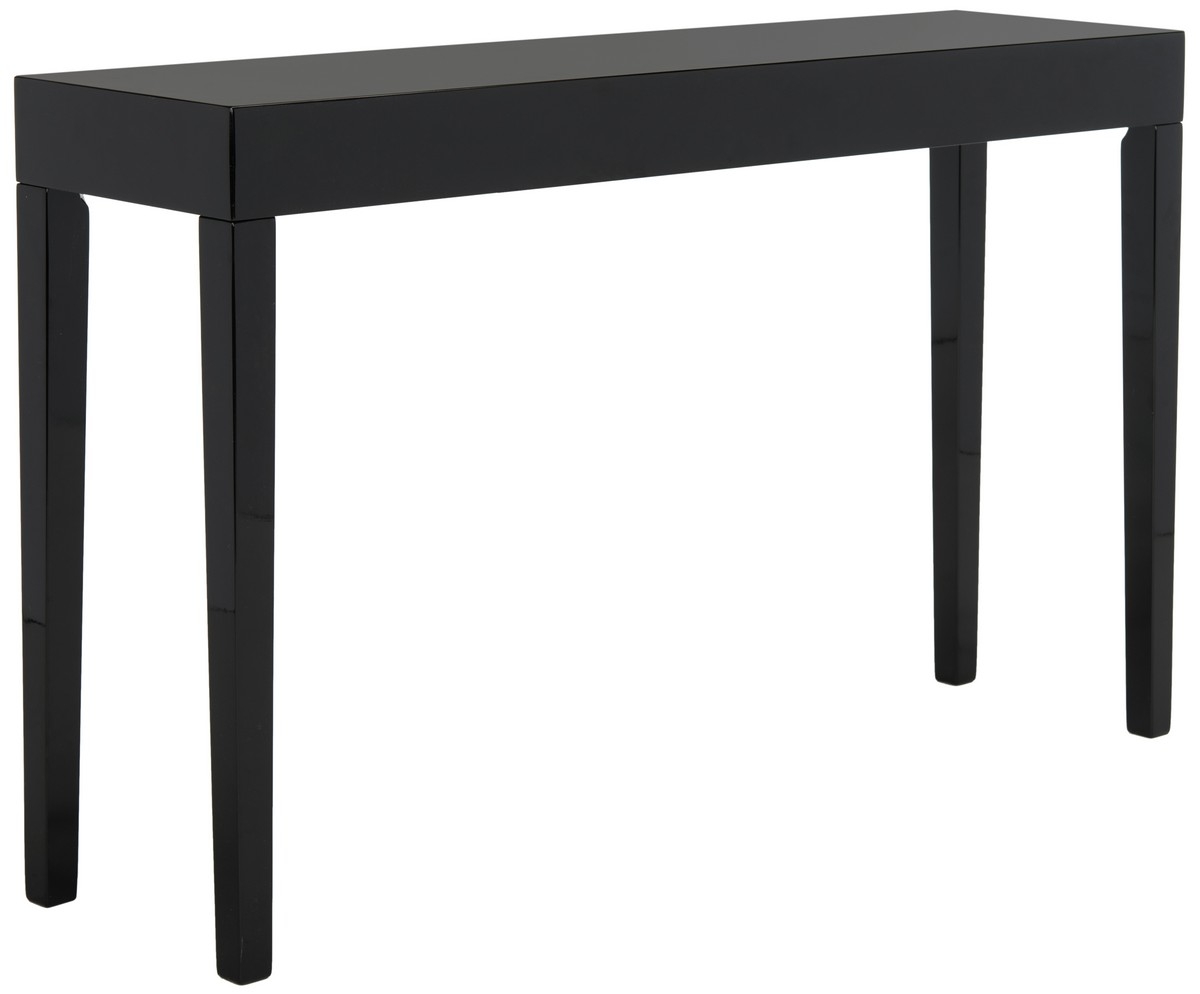 Kayson Mid Century Scandinavian Lacquer Console Table - Black - Arlo Home - Image 1