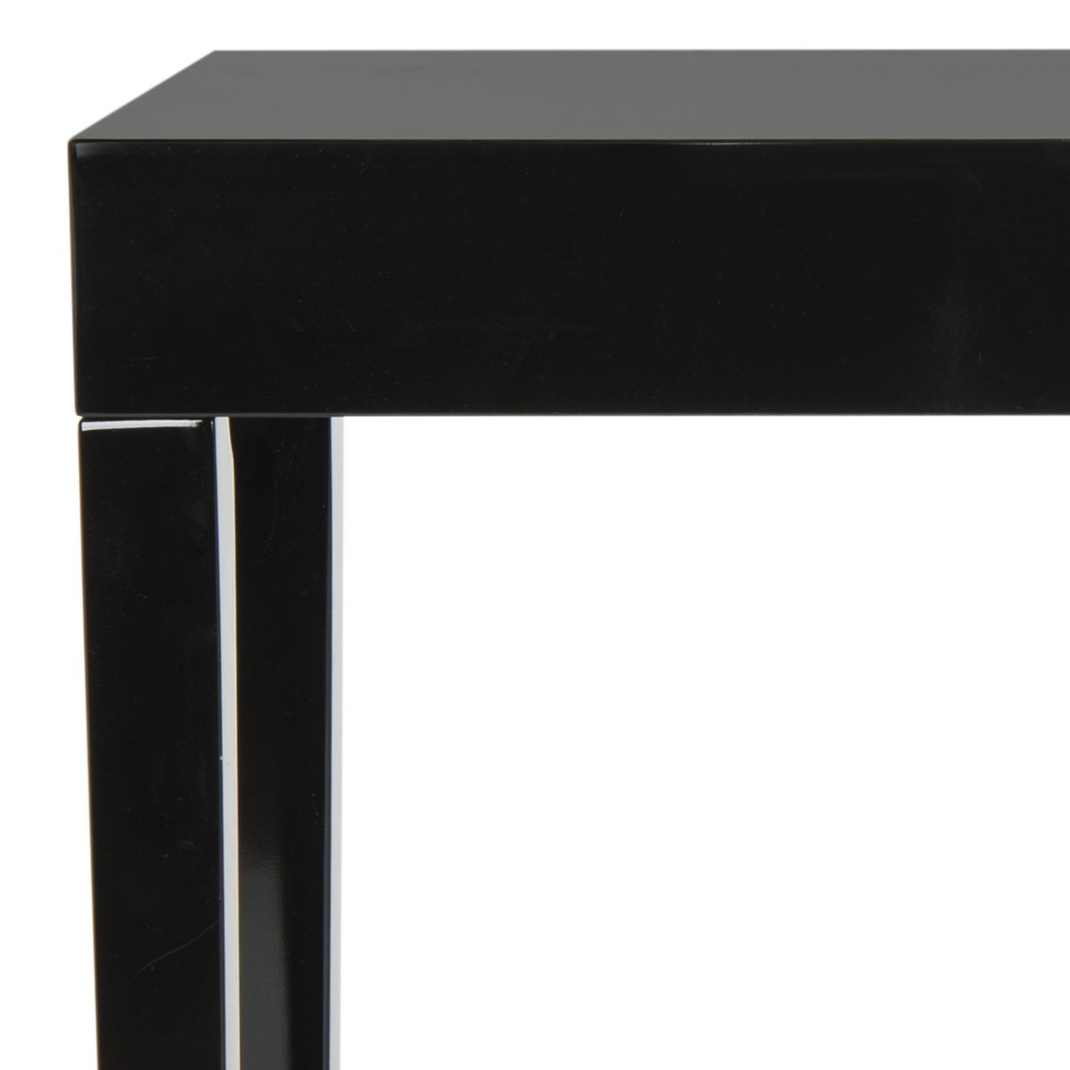 Kayson Mid Century Scandinavian Lacquer Console Table - Black - Arlo Home - Image 4