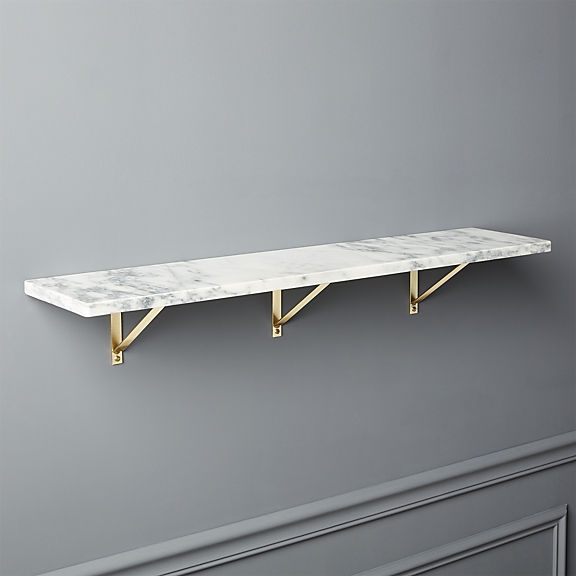 marble wall-mounted shelves - Image 0