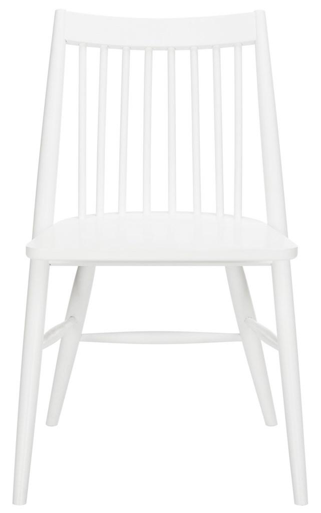 Wren 19" Spindle Dining Chair, White, Set of 2 - Image 1