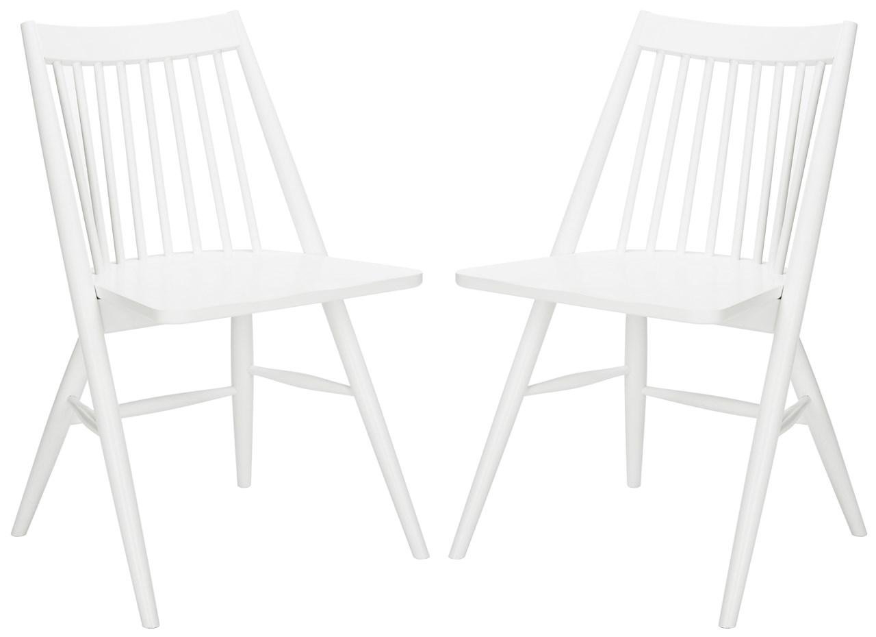 Wren 19" Spindle Dining Chair, White, Set of 2 - Image 0