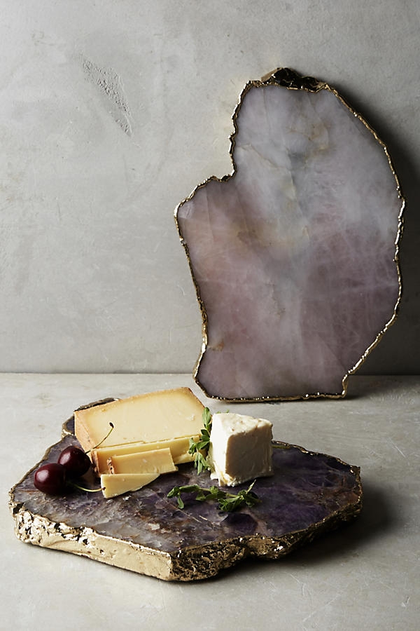 Agate Cheese Board, Amethyst - Image 1