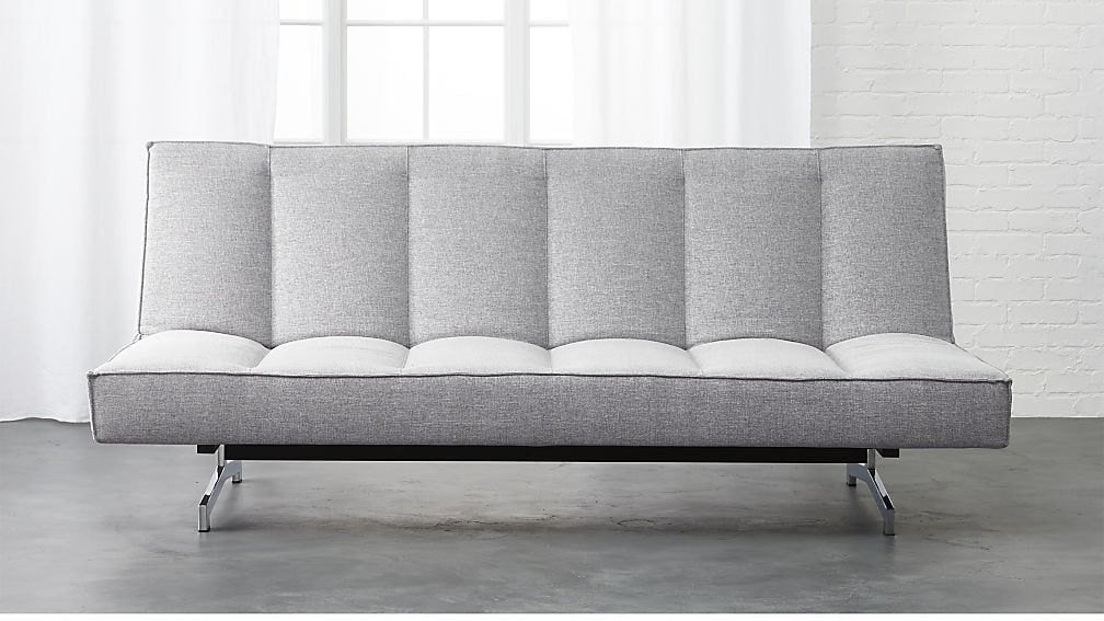 flex microgrid grey sleeper sofa - Image 0