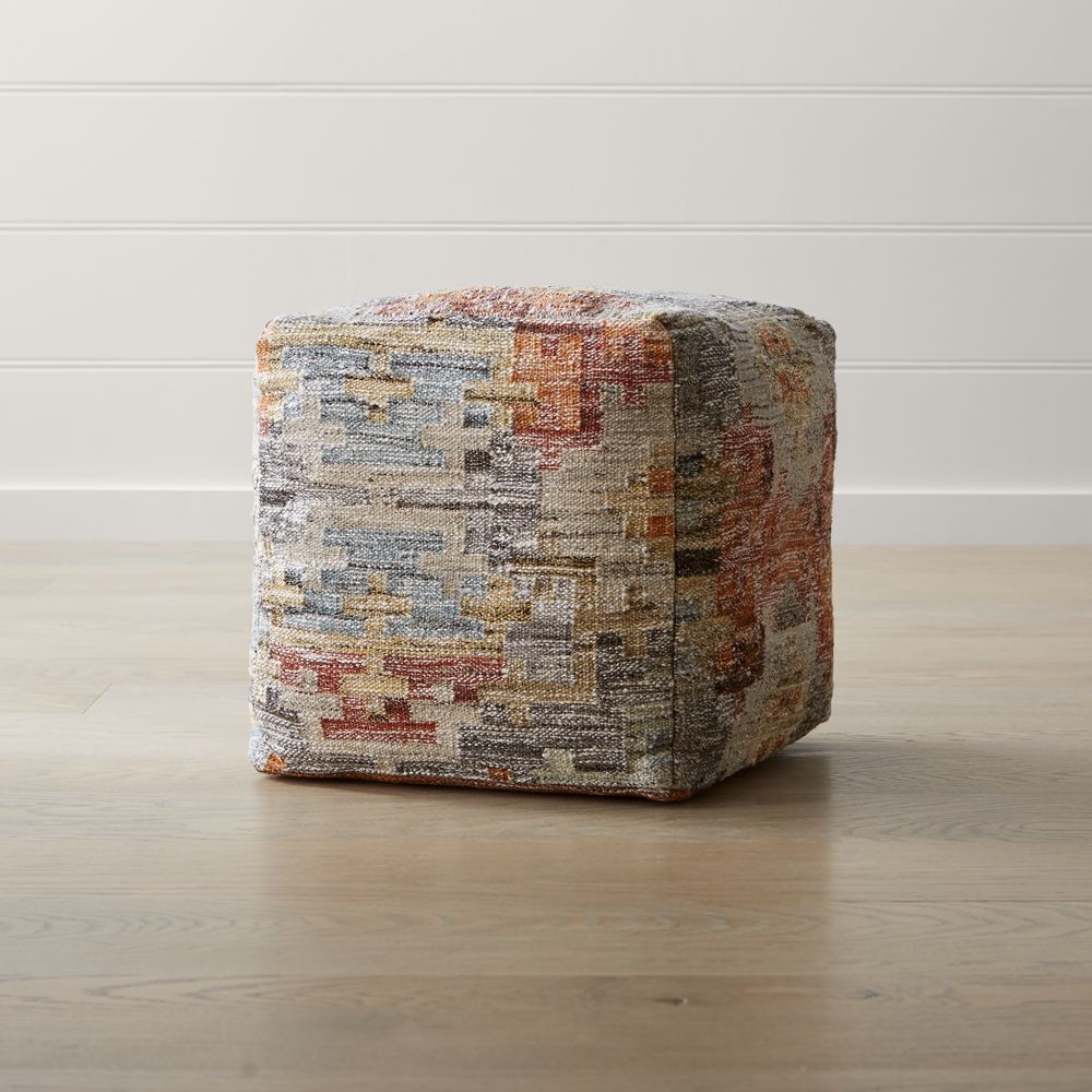 Alvarez 18"x18" Garden Square Pouf - Image 0