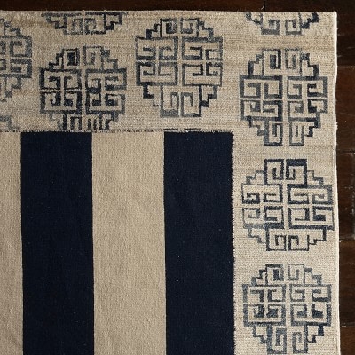 Zeba Hand Knotted Rug, 8x10', Blue - Image 1