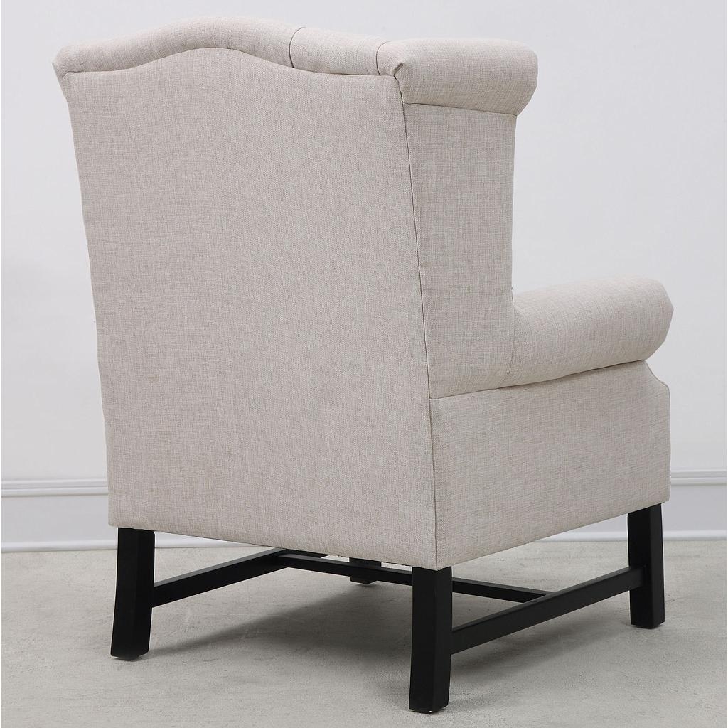 Isabel Beige Linen Club Chair - Image 4